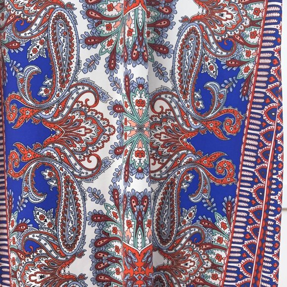 London Times Women Multicolored Paisley Short Sleeve Stretch Shift Dress 4 - Picture 6 of 10